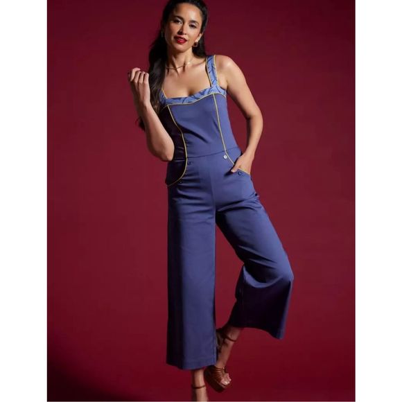 Her Universe Star Wars Ahsoka Tano Retro Jumpsuit Her Blue Size Medium Nwot - Picture 1 of 9